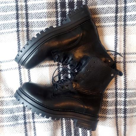 Kožené jarné čižmy nezateplené, 38