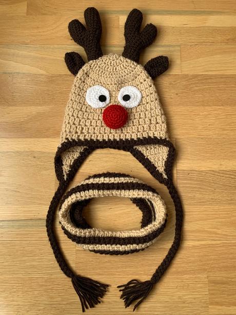 Hačkovaná čiapka sob - handmade, 86