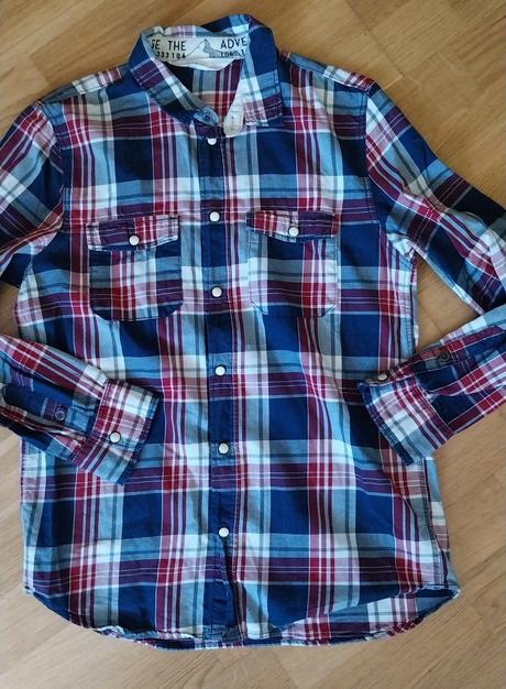 Chlapčenská károvaná košeľa zn. h&m, h&m,158