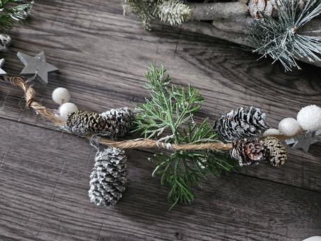 Vianočné zimné dekorácie biele vianoce, 