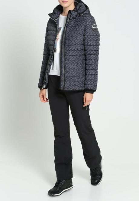 Nová sivo čierna prešívaná bunda napapirji veľ. 40, napapijri,40