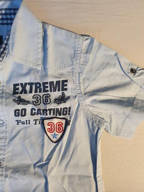 Športová tenká bavlnená košeľa, h&m,128