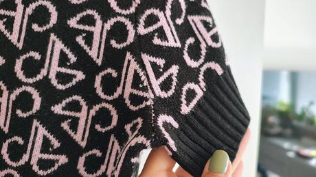 Black pink sveter, h&m,164 / s
