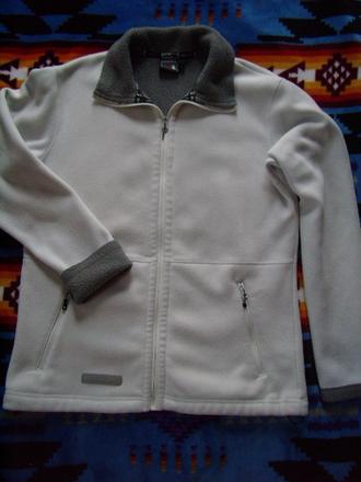 Flees mikina epister bielo-sivá v.42-44, 42