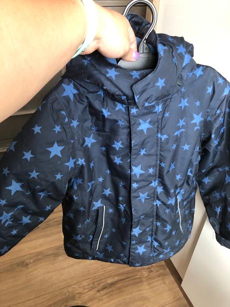 Zimná bunda modrá, tchibo,110