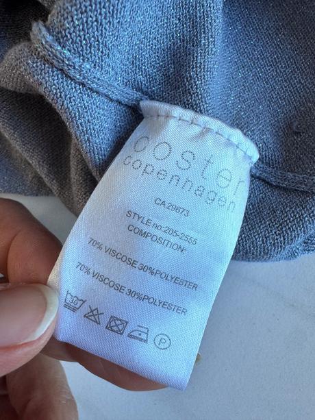 Coster copenhagen elegantný top lesklý s, s