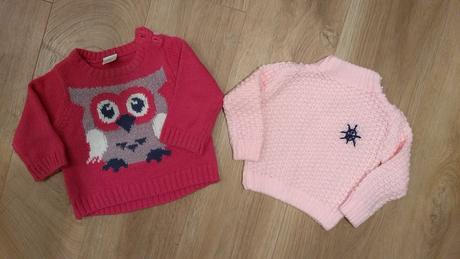 2xpletene svetriky+ciapka+2xnakrcniky, f&f,62