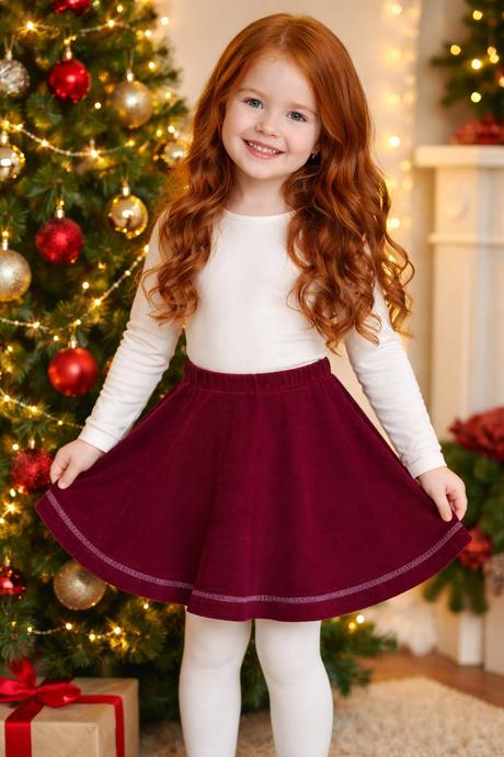 Menžestrová sukňa-bordová, 152