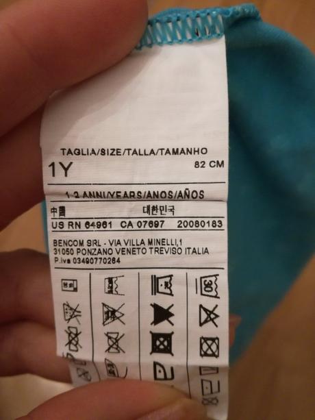 Bodkove tielocko, benetton,80