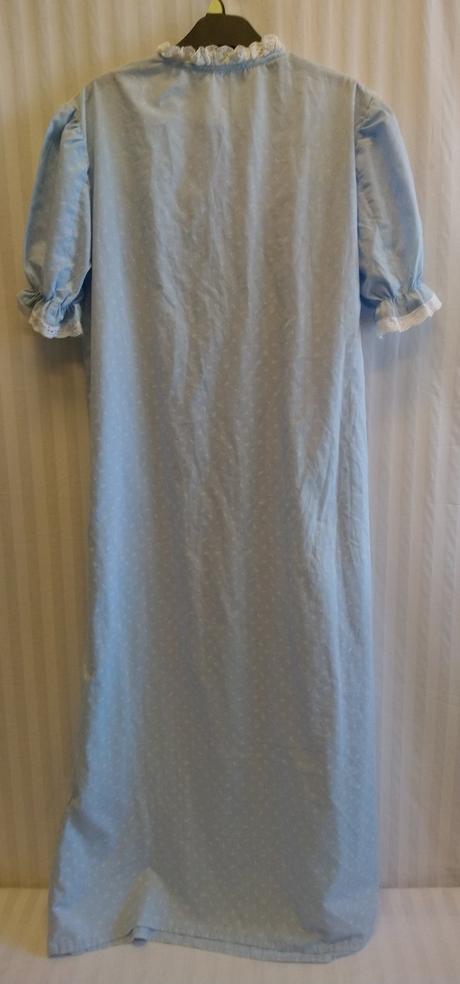 Dámska modro biela dlhá nočná košela, xxl, xxl