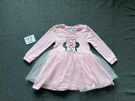 Mikinové šaty s tylovou sukňou minnie, disney,92