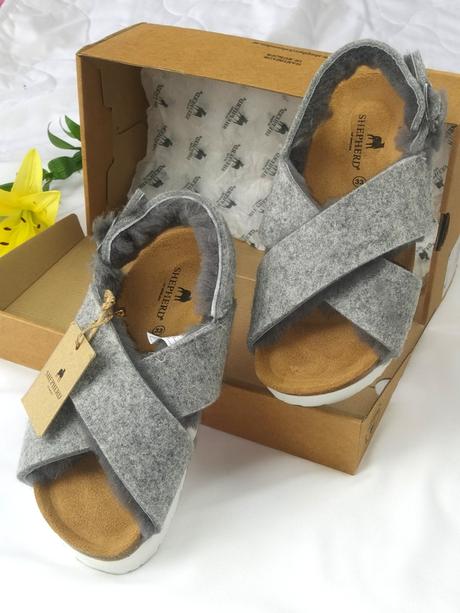 Shepherd - luxusné papučky s ovčou vlnou, 32