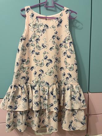 H&m motylové šaty 128, h&m,128