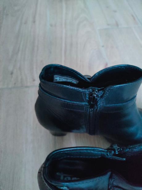 Kožené kotníkové čižmy, tamaris,38