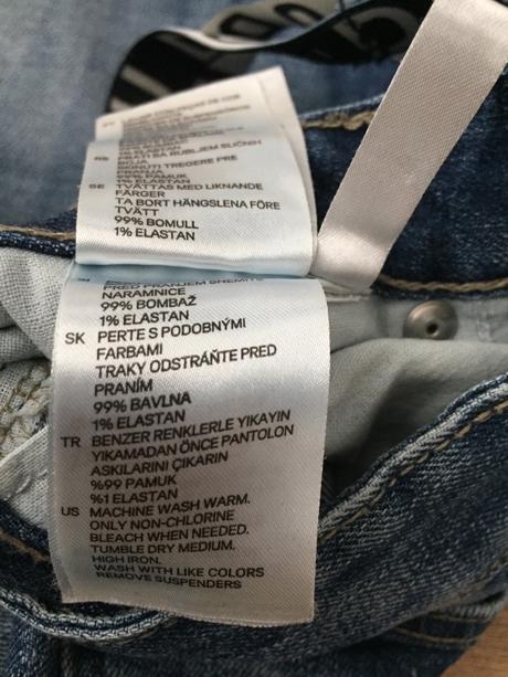 3x dzinsy s trakmi h&m (128), h&m,128