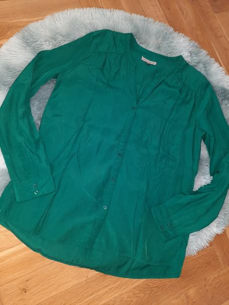 Krásna šmaragdovozelená blúzka, bershka,m