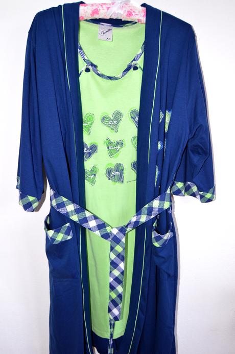 Kojenecká nočná košeľa so županom, vienetta secret,l - xxl