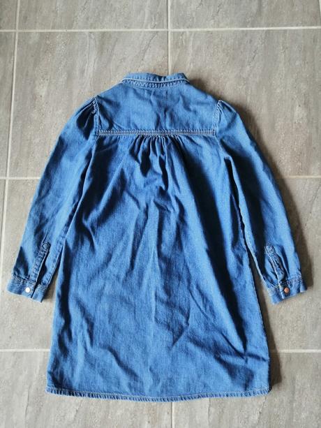 Rifľové šaty zara, v140, 9-10r., zara,140