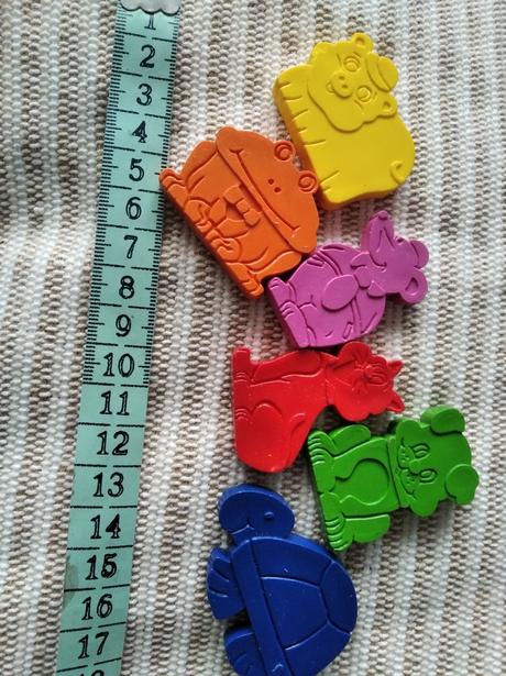 6 x voskovky - zvieratká,