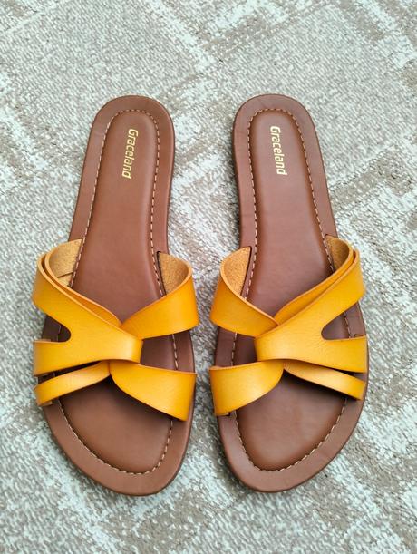 Dámske sandále žlté, graceland,38