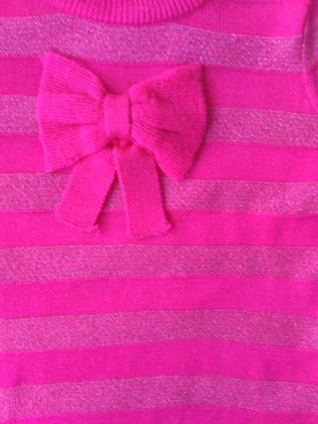 Pásikavé šaty s mašľou, george,80