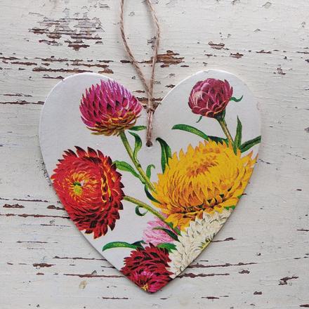 Závesná dekorácia srdce,