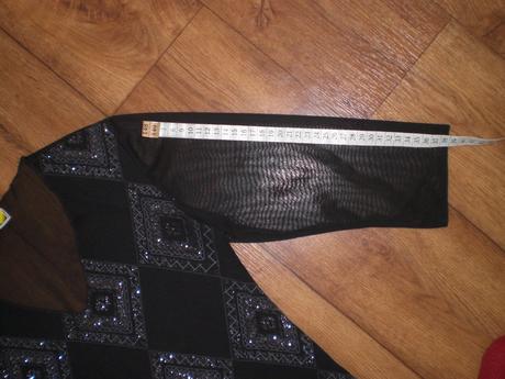 Spoločenský top veľ. s 3/4 rukávy top stav, výmena, s