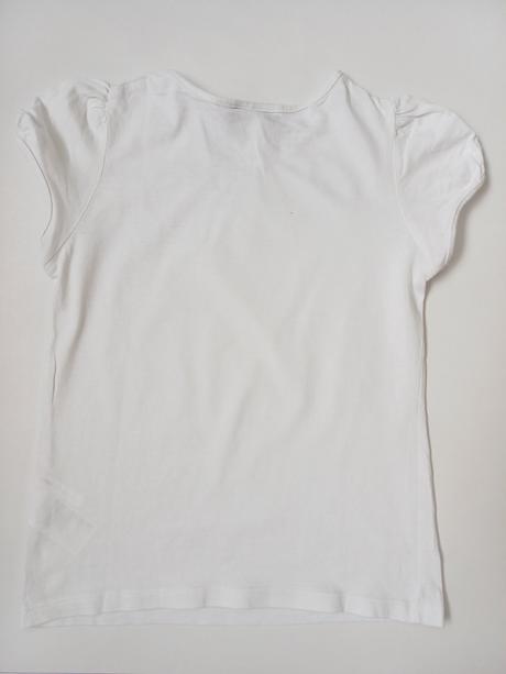 Tričko biele - krátky rukáv, h&m,122