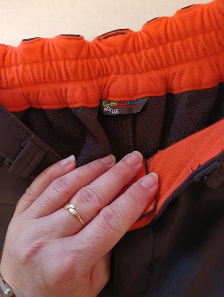 Softshellove nohavice zateplene, lewro,146