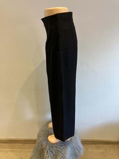 Dámske elegantné nohavice s hrubým zipsom dazy (m), m