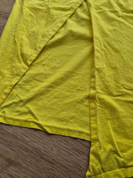 Žlté tričko z prekladanym chrbtom veľ. xl, gate,xl