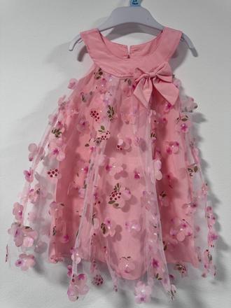 Nádherné dievčenské šaty veľ. 12-18m, 98