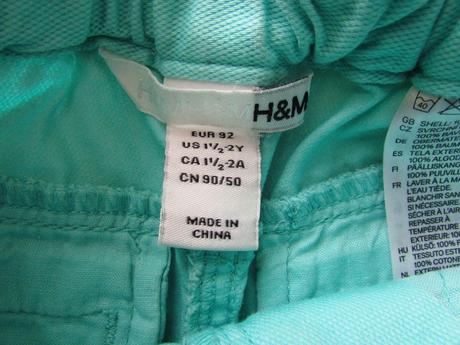 Kraťasky, h&m,86