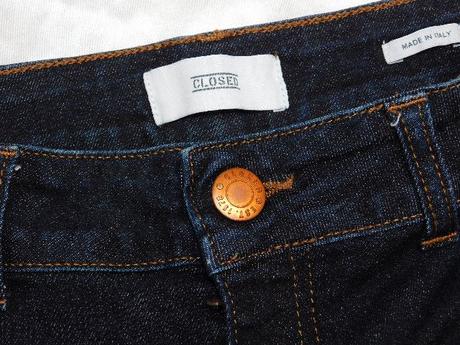 Luxusne damske trendy strečove rifle, 40