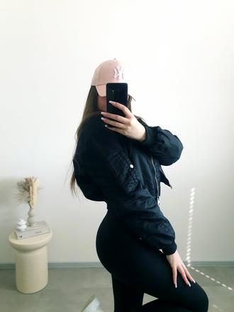 Zara crop čierny bomber s, zara,s