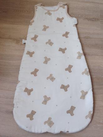 Nový krémový spací vak s medvedíkmi, 