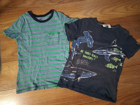 Tričko 2 ks - 122/128, h&m,128