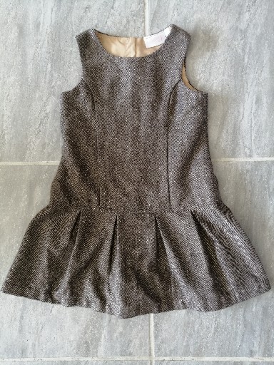 Šaty next v98-104, 4-5r.,vlna,podšité,trblietavé, next,104