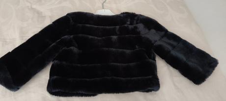 Čierne plyšové bolerko, lindex,128