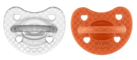 Chicco cumlík physio soft celokaučukový pomarančov, chicco
