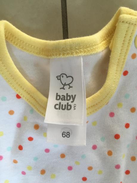 Body so suknickou c.68, baby club,68