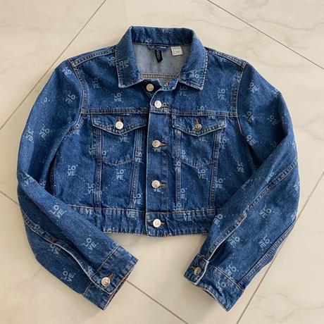 Crop rifľovka love, h&m,34