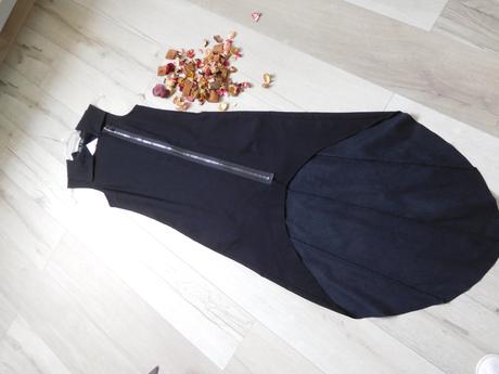 Šaty pružné v predu zips s vreckami -36/38, 36
