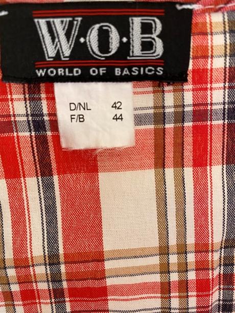 Letná káro blúzka v.42/44, 42