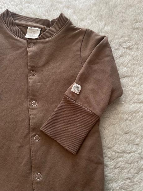 Hnedy bavlneny overal s ciapkou lindex, lindex,68