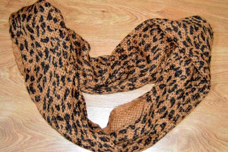 Tigrovaný kožušinový šál, 4xl - xxxl