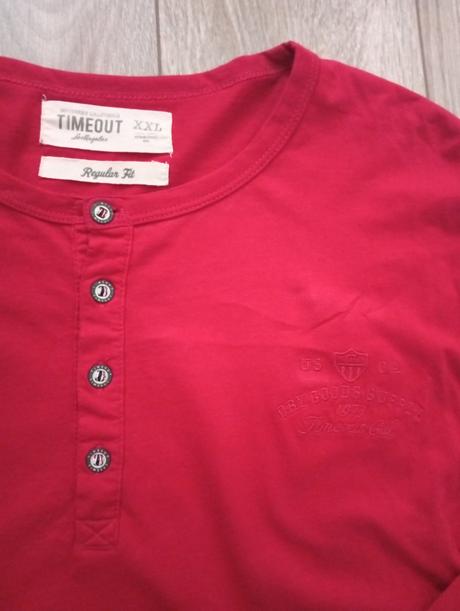 Červené tričko, timeout,xxl