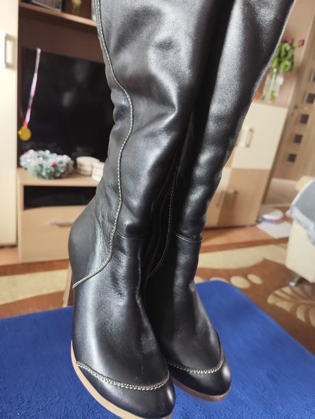 Dámske zimné celokožené čižmy, 40