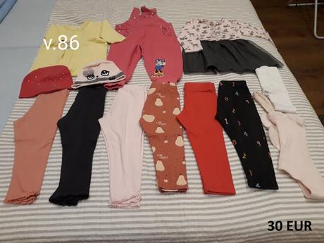 Detské oblečenie set dievča - veľkosť 74 - 104, 86–98