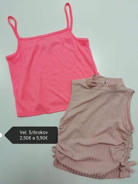 Ružové tielko / crop top, river island,116